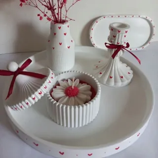 شات شمع و سینی سنگ