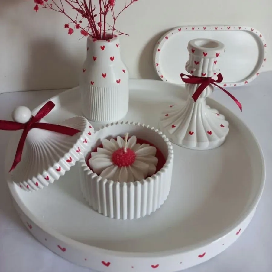 شات شمع و سینی سنگ