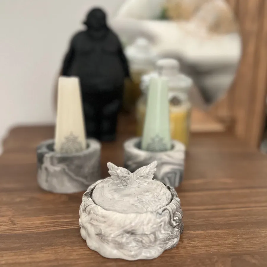 ست شمعدان و جاسیگاری