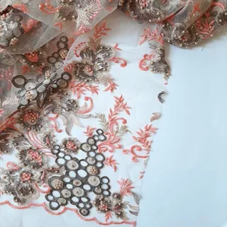 پارچه گیپور کارشده