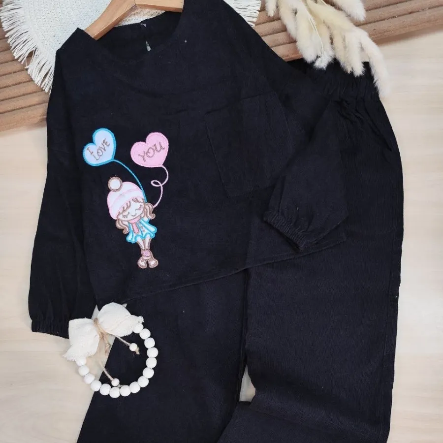 شومیز شلوار دختر و قلب