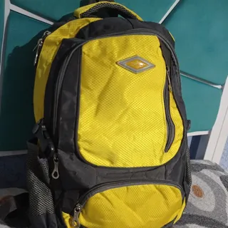 کوله پشتی طوسی زرد