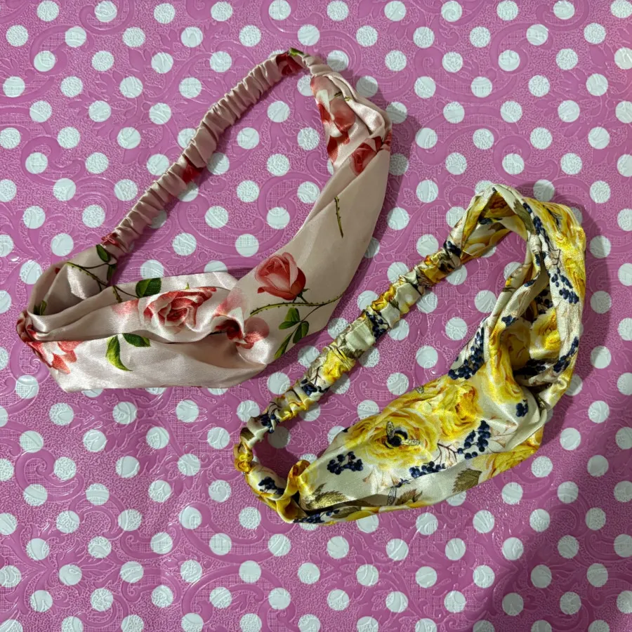 تل مو گل گلی ساتن دخترونه