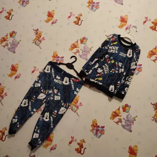 بلوز شلوار مخمل میکی موس