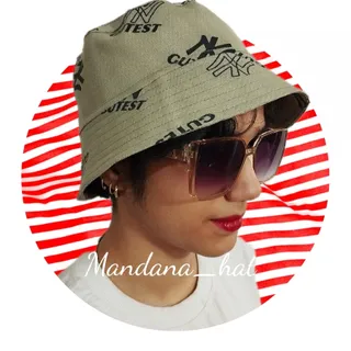 کلاه باکت کتان چاپی