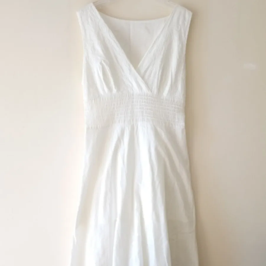 پیراهن نخی خامه دوزی