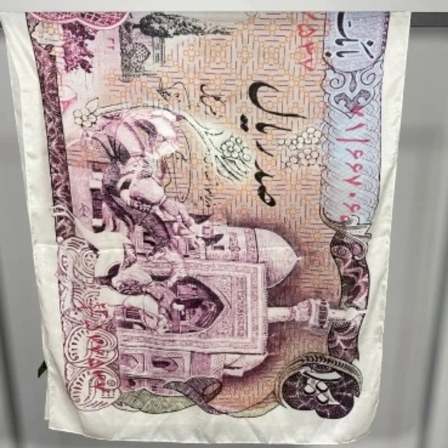 شال ابریشم سیلک طرح پول