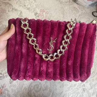 کیف مخمل بنفش