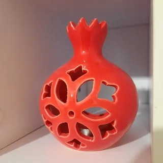 جاشمعی سفالی طرح انار