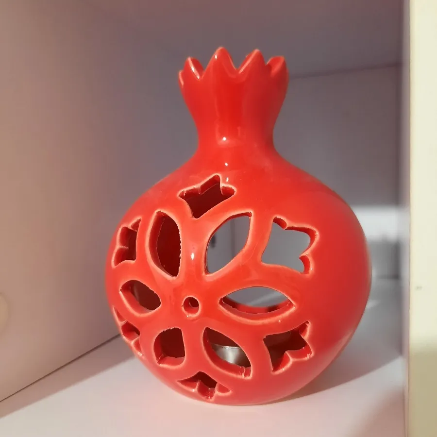 جاشمعی سفالی طرح انار