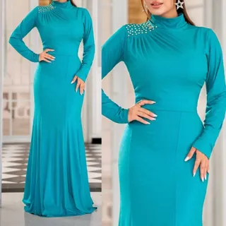 پیراهن ماکسی پوشیده مجلسی