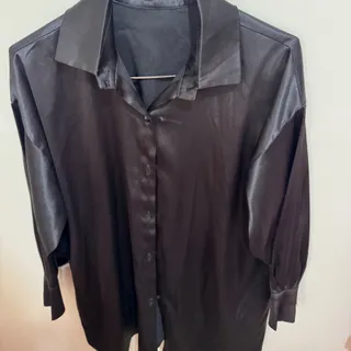 شومیز ساتن مشکی