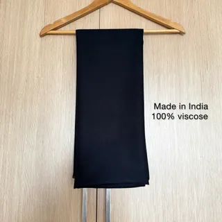 شال مشکی ساده هندی