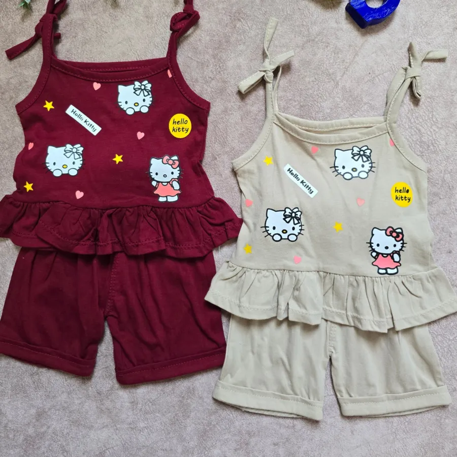 ست تاپ شلوارک دخترانه