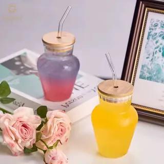 لیوان اسموتی طرح کوزه