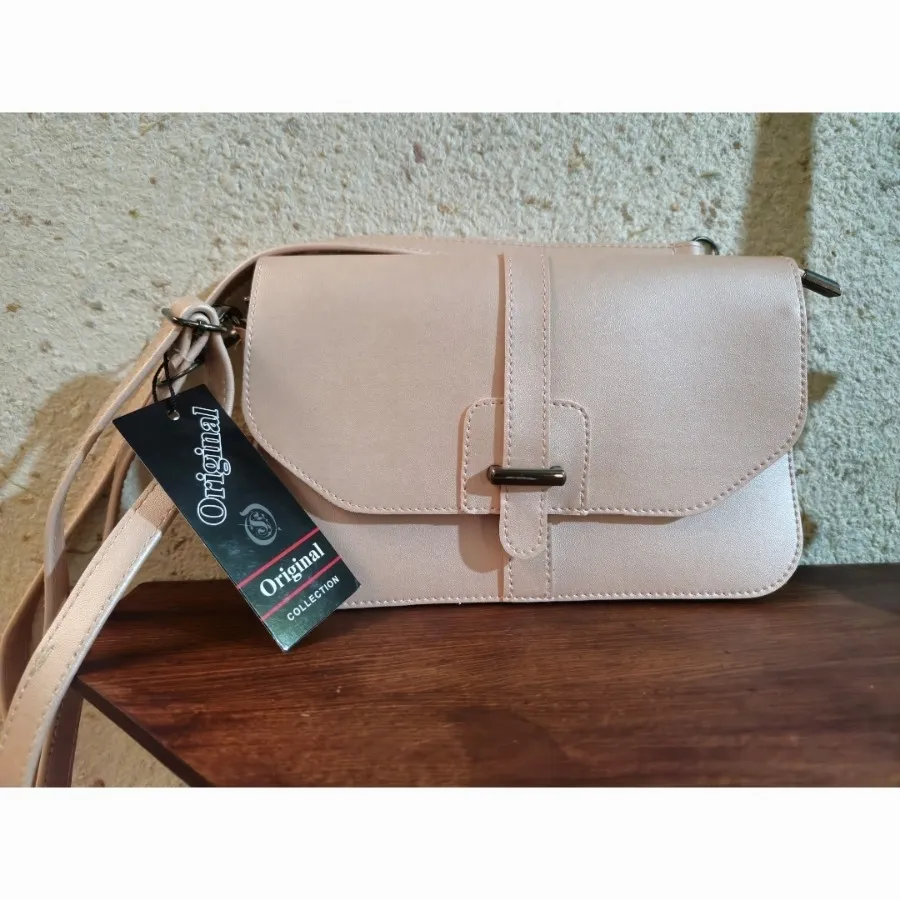 کیف صورتی صدفی