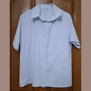 شومیز آستین کوتاه سفید