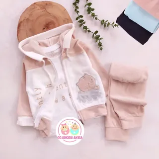 سه تیکه ی مخمل سویشرت دار