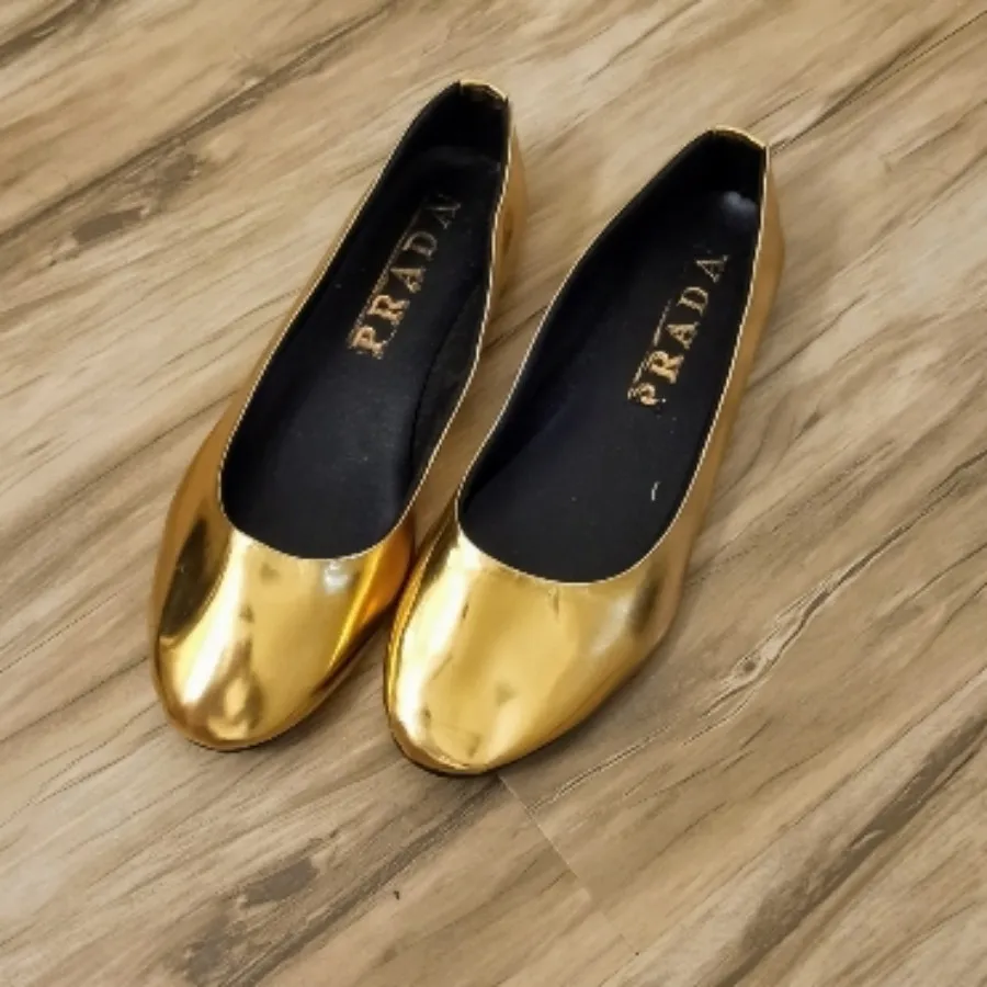 کفش صندل روفرشی طلایی