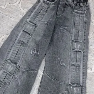 شلوار بگ ذغالی بچگانه