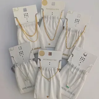 گردنبند آبکاری طلا و نقره