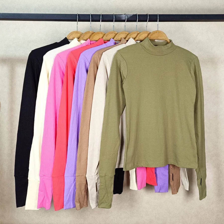 بلوز آستین بلند فینگردار