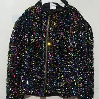 کت سوییشرتی پولک هفت رنگ