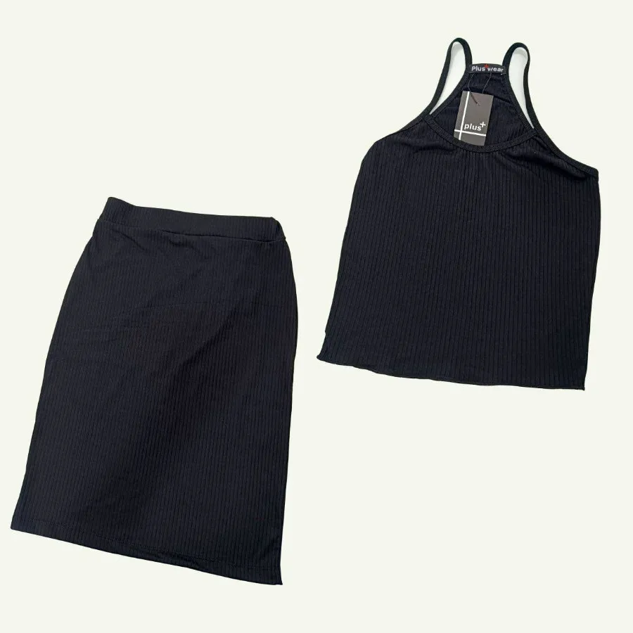 ست کراپ دامن کبریتی