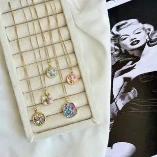 گردنبند مینا کاری