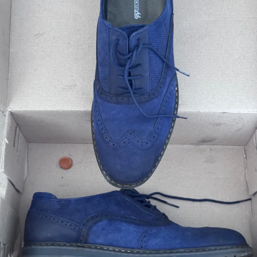 کفش مجلسی مردانه سورمه ای