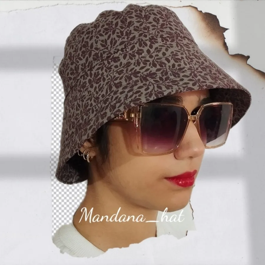 کلاه باکت پشت دالبر کتان