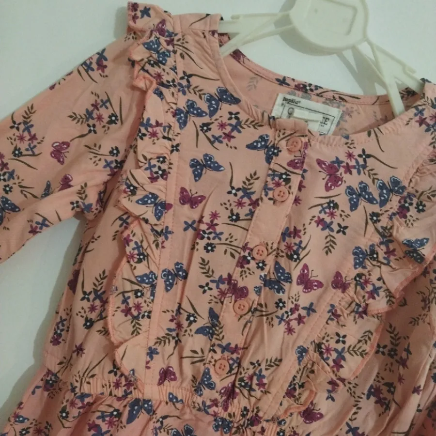 پیراهن نخی دخترانه