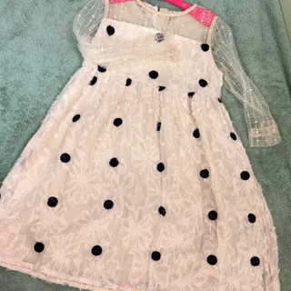 پیراهن مجلسی خال خالی