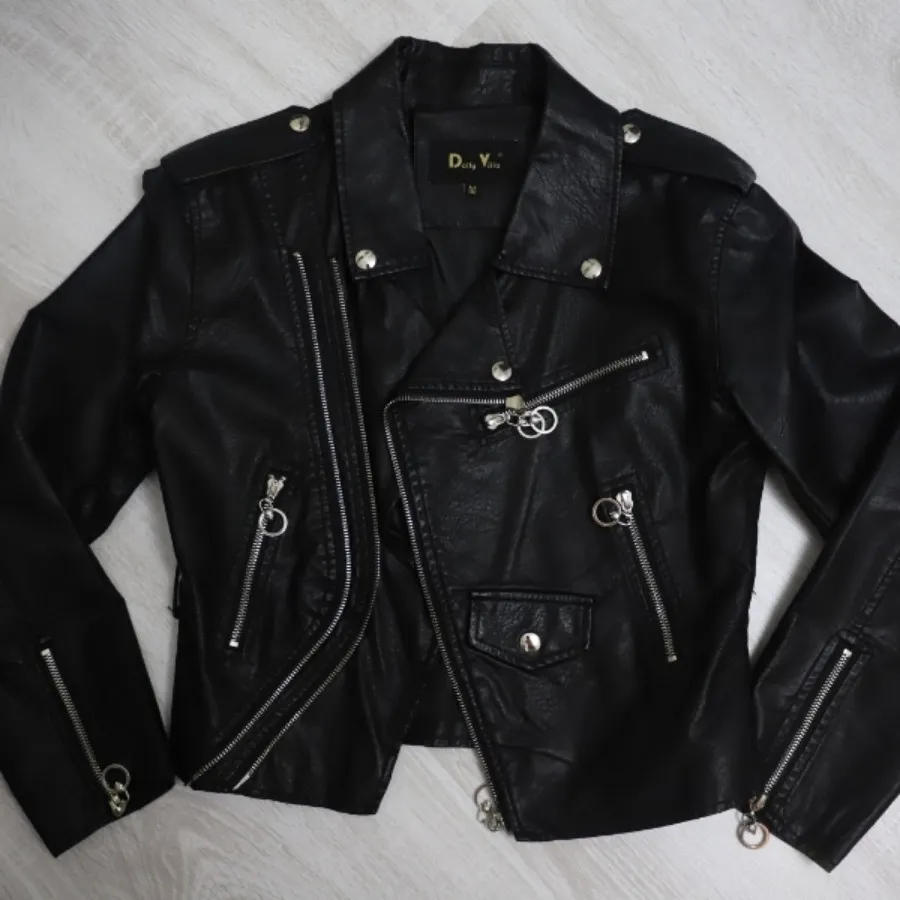 کاپشن چرم کوتاه