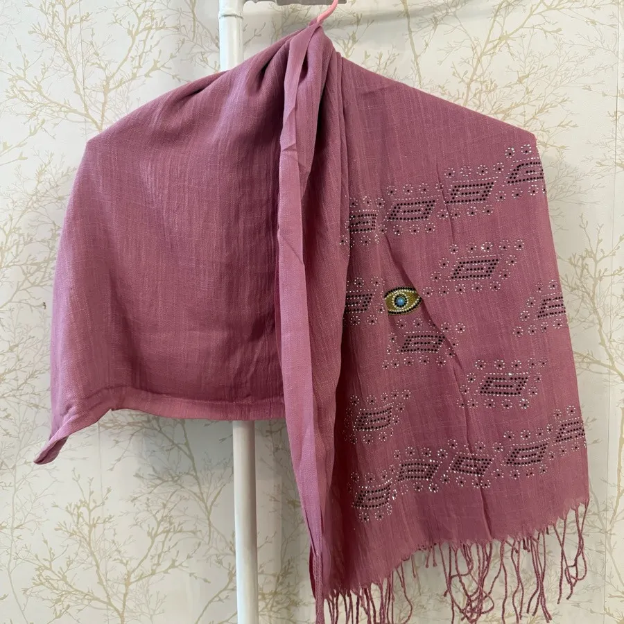 شال نخی صورتی