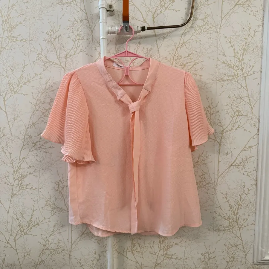 بلیز صورتی کراواتی