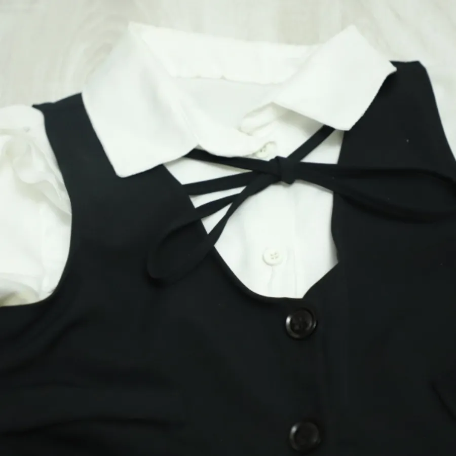 ست دوتکه شومیز و جلیقه