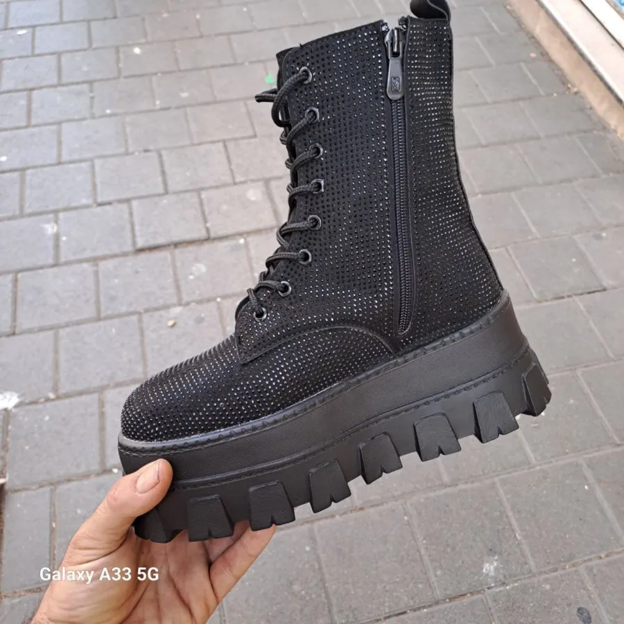 بوت/ پوتین لژدار نگینی