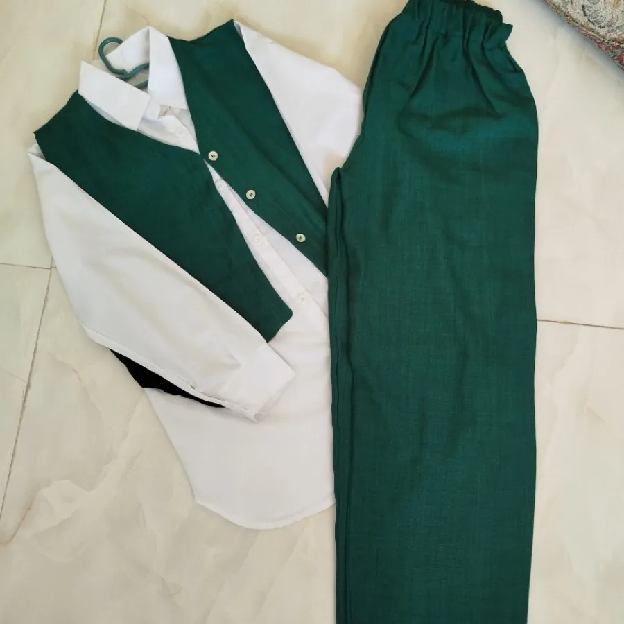 ست مانتو و جلیقه و شلوار