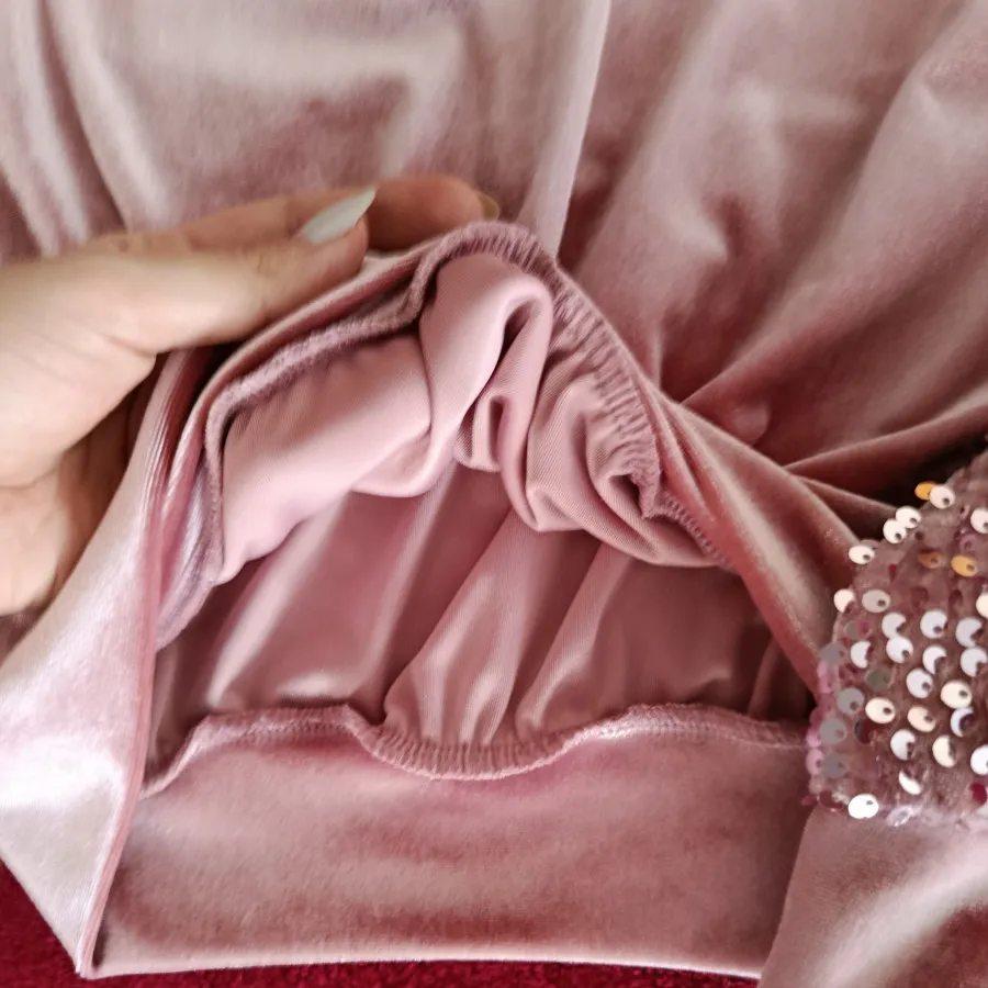 بلوز مخمل مجلسی پولکی