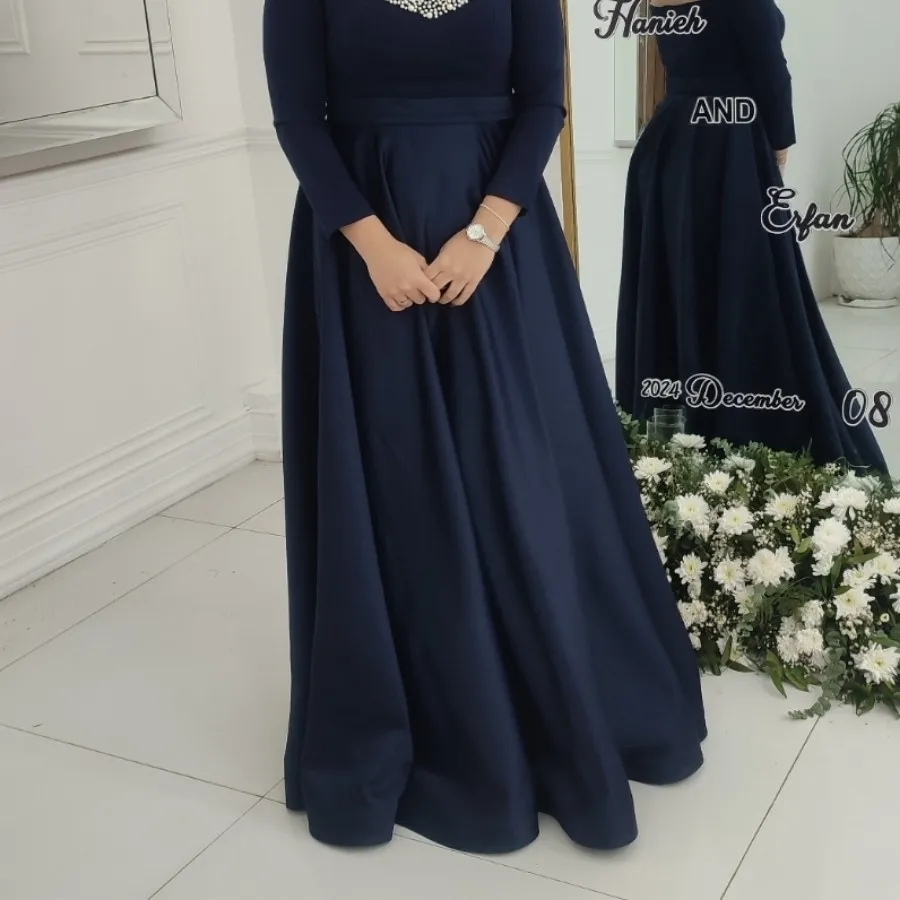 لباس شب سرمه ایی