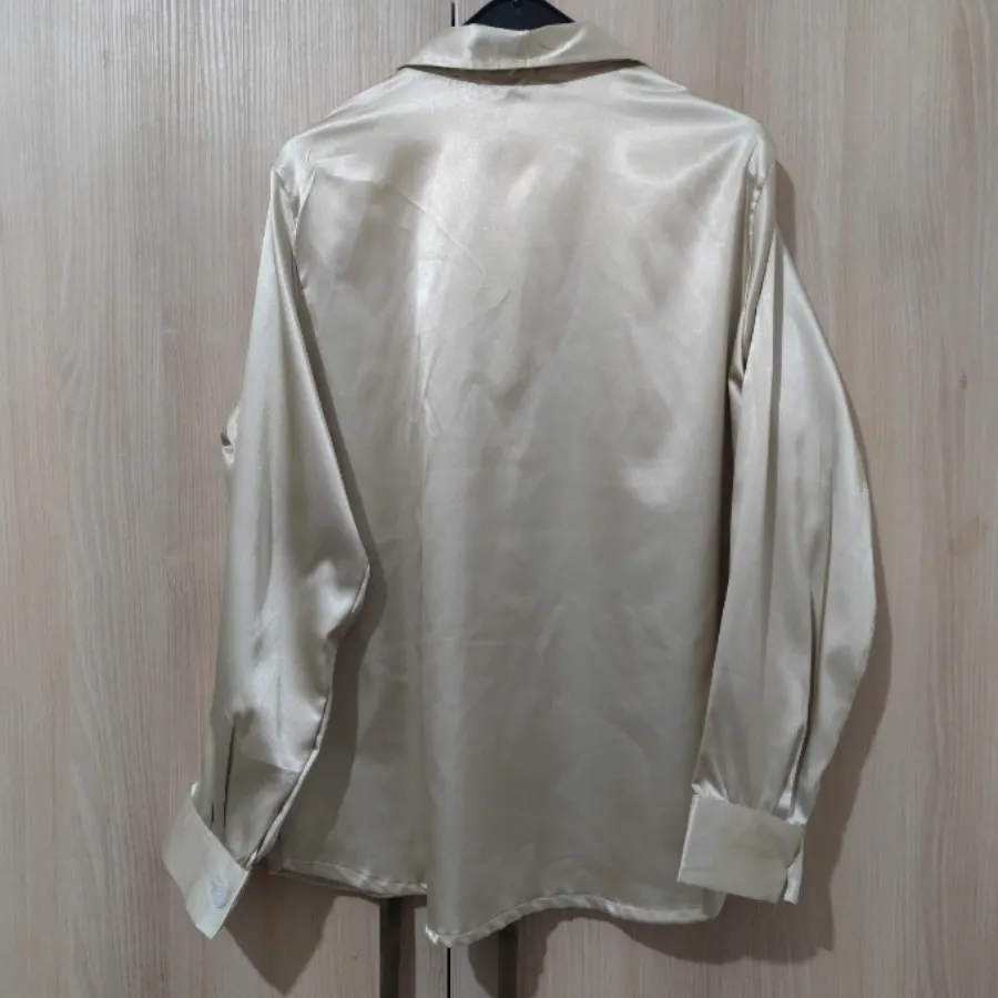 شومیز ساتن نباتی