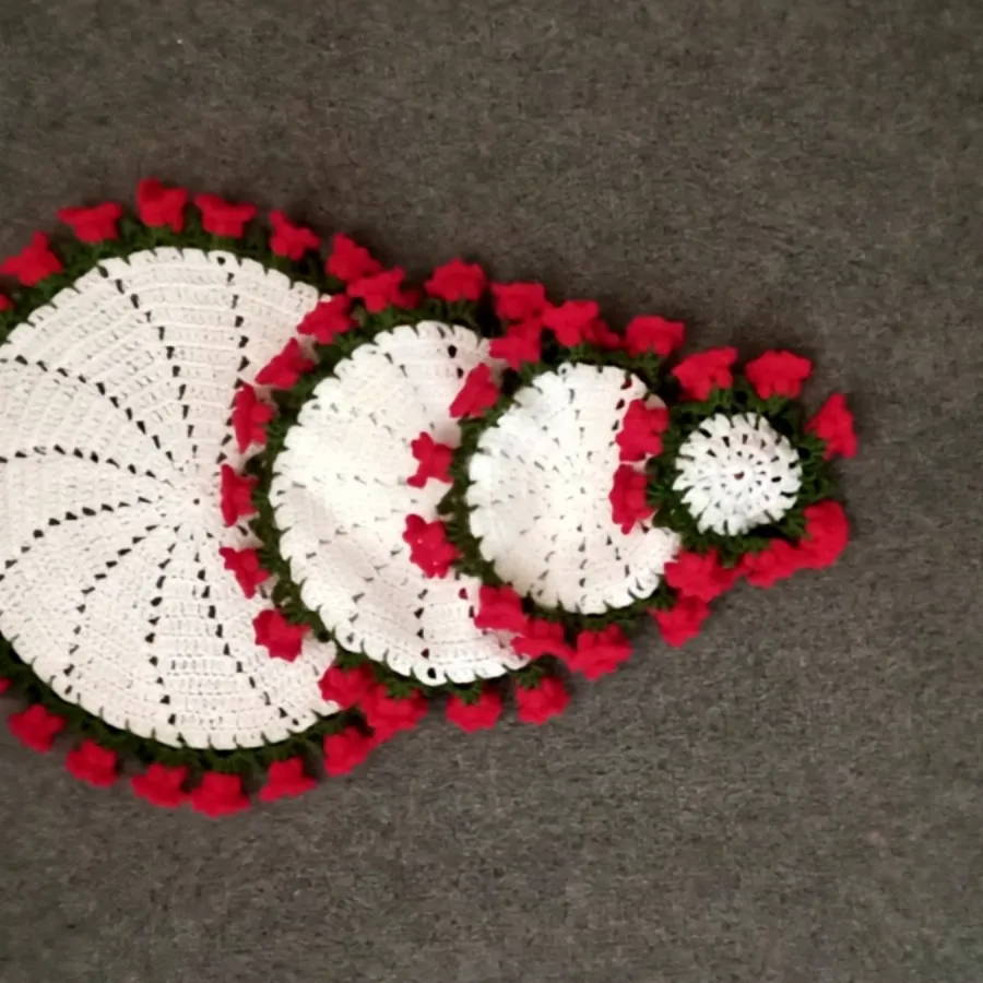 رومیزی گل انار