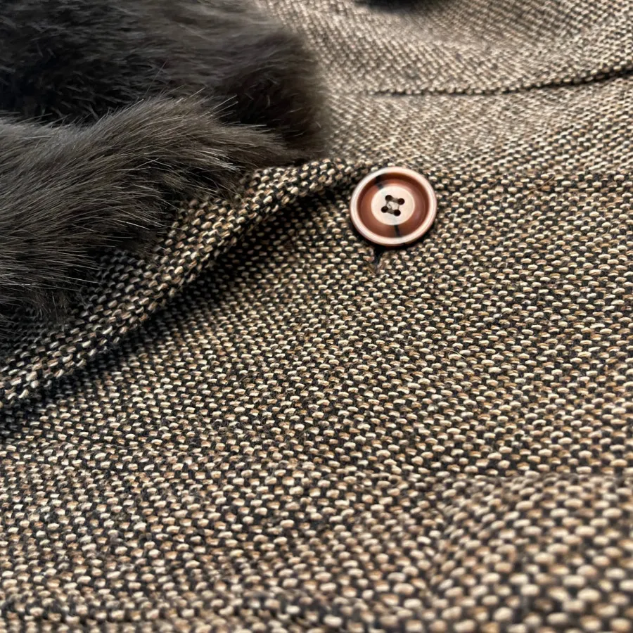 پالتو خزدار قهوه ای