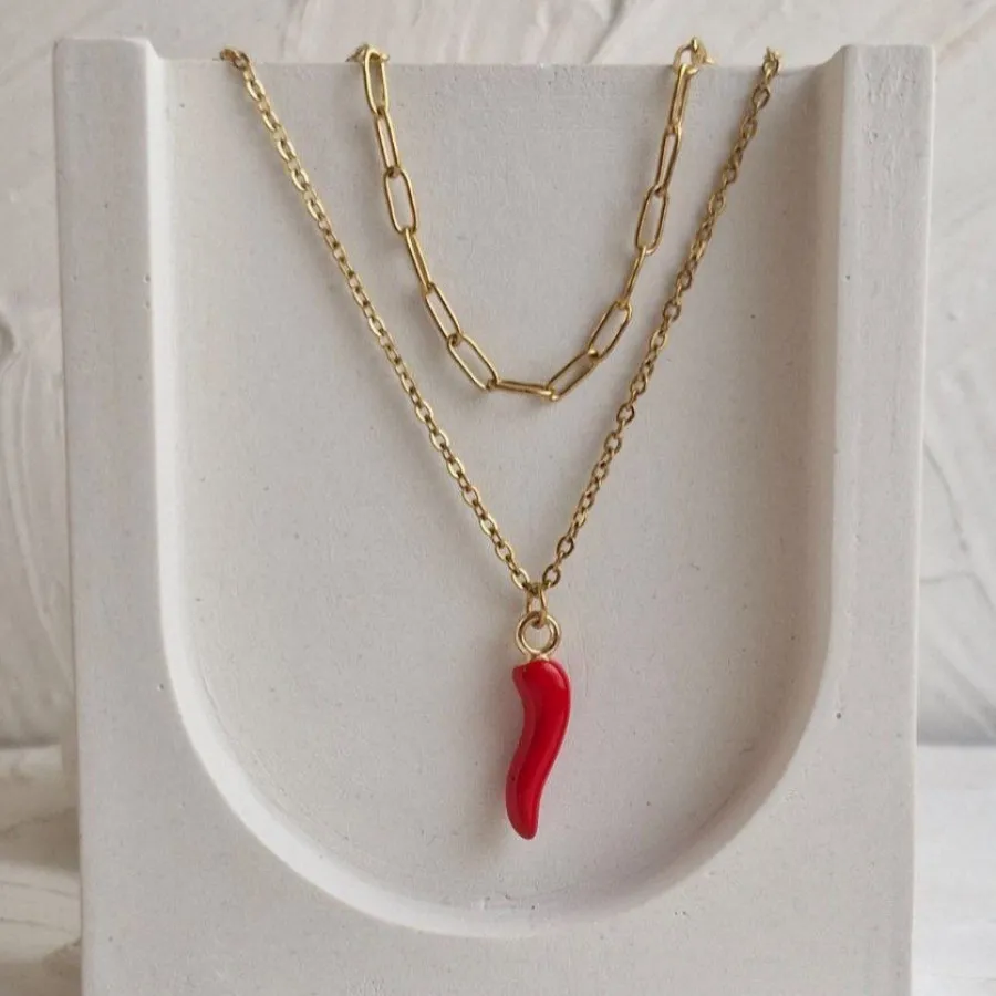 ست گردنبند گوشواره فلفل