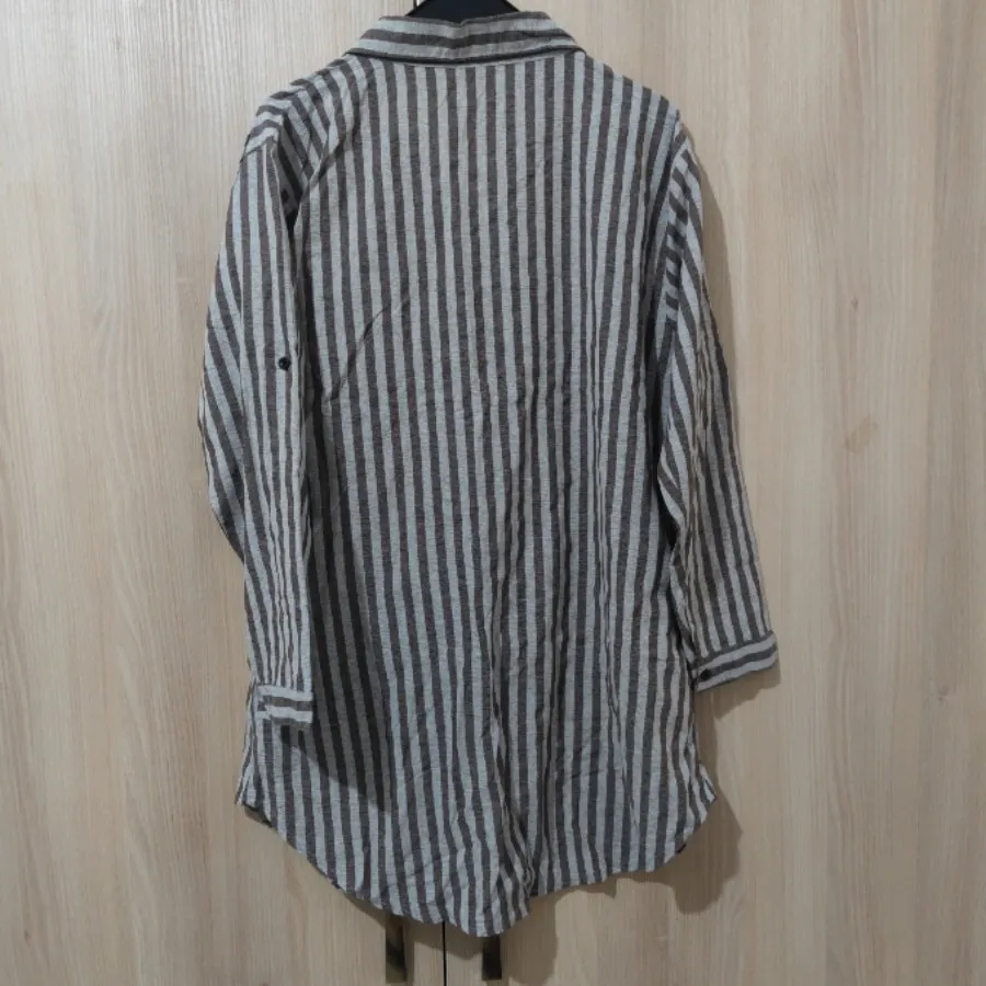 مانتو راهراه بزرگ