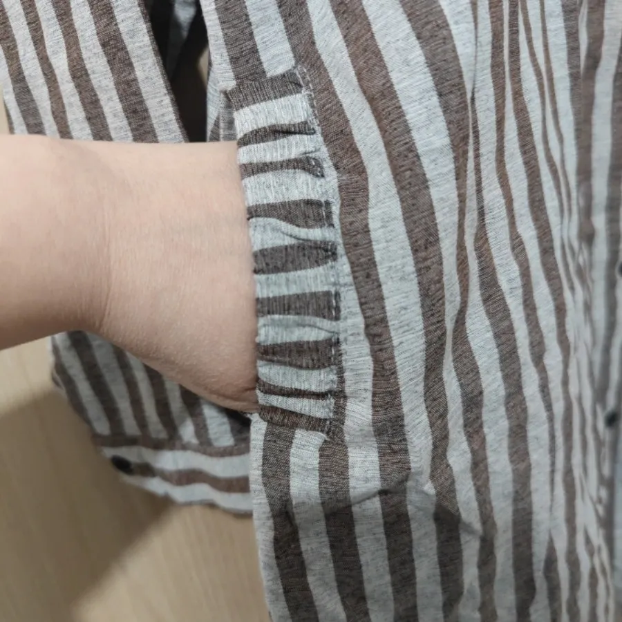 مانتو راهراه بزرگ