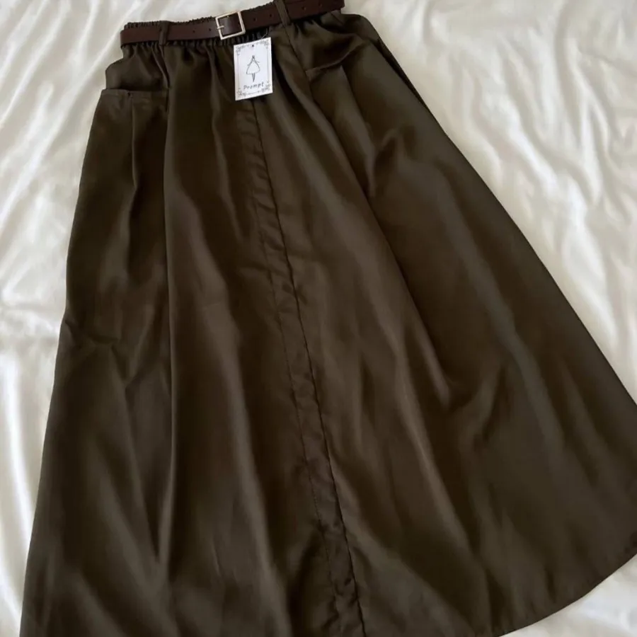 دامن کرپ کمربندی