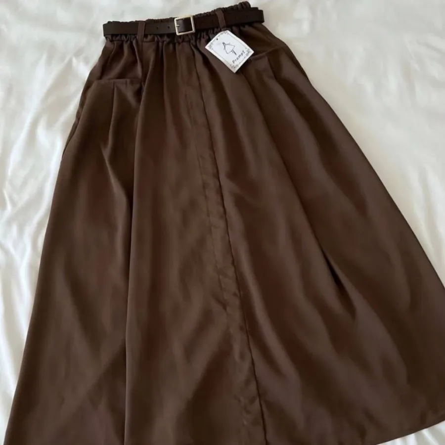 دامن کرپ کمربندی