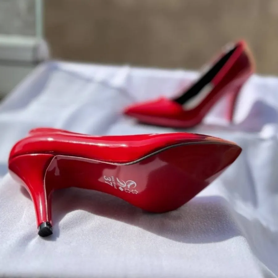 کفش مجلسی پاشنه7 جنس ورنی